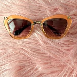 Miu Miu SMU04Q TV1 4K0 Copper Rose Pink Gold